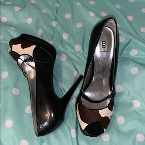Cow print heel!